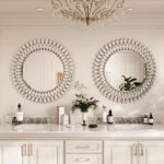 Kelly Miller Round Jeweled Mirror for Wall Decor, 26 in Modern Decorative Wall M... - Image 4