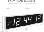 Ivation Oversized Large Digital Wall Clock - Big LED Digital Clock w/Large Displ... - Image 3