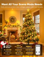 Minetom Globe String Lights, 33 Feet 100 Led Fairy Lights Plug in, 8 Modes with ... - Image 3