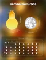 Minetom Globe String Lights, 33 Feet 100 Led Fairy Lights Plug in, 8 Modes with ... - Image 4