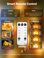 Minetom Globe String Lights, 33 Feet 100 Led Fairy Lights Plug in, 8 Modes with ... - Image 5