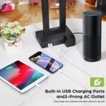 Set of 2 Touch Control Table Lamp with 2 USB Ports, 3-Way Dimmable Modern Nights... - Image 5