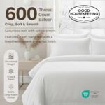 California Design Den Queen Sheet Set - Luxury 600 Thread Count Sateen, 100% Cot... - Image 4