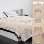 Chunky Knit Blanket - Luxury Soft Cozy 60 * 80 Throw Blanket,100% Woven Blanket ... - Image 6