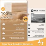Egofine 11x14 Picture Frames Set of 4, Made of Solid Wood Covered by Plexiglass ... - Image 3