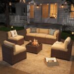 Aoxun Patio Furniture Sets, 7-Piece Outdoor Patio Furniture with Thick Cushions,... - Image 4