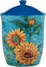 Certified International Golden Sunflowers Set of 3 Canisters: 54 oz., 64 oz.,92 ... - Image 4