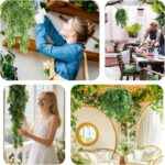 RECUTMS Artificial Hanging Plants Draping Pea Leaves Greenery 3PCS 2.5FT Faux Vi... - Image 5