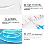 segrass 32.8ft LED neon Lights with Remote APP Control IP65 Waterproof Flexible ... - Image 6