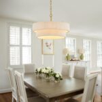20”Hand Woven Rattan Chandelier Boho Pendant Light Adjustable Coastal Pendant Li... - Image 3