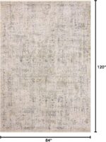 Loloi Amber Lewis Alie Collection ALE-02 Sand/Sky 7'-10'' x 10', .13'' Pile Heig... - Image 3