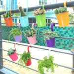LaLaGreen Small Hanging Planters Outdoor - 10 Pack, 4 Inch Rainbow Planter Color... - Image 4
