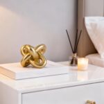 Golden Knot Statue, Three Knot Sculpture Home Decor Accents, Knot Sculptures and... - Image 4