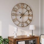 30 Inch Large Wall Clock, Decorative Wall Clock for Living Room Decor, Silent No... - Image 4