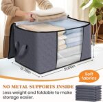 Fab totes Storage Bags,Clothes Blanket Storage Bins Foldable Closet Organizers w... - Image 3