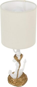 Decor Therapy Anchor Resin Accent Lamp, Easy on/Off Push-Through Light Switch, C... - Image 4