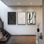 Large Framed Black and White Abstract Wall Art for Living Room, 3 Piece Big Mode... - Image 5