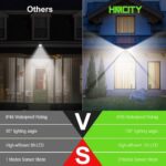HMCITY 120 LED Outdoor Solar Lights with Motion Sensor and 3 Lighting Modes, IP6... - Image 3