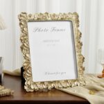 Cuspin 8x10 Picture Frame Vintage Gold Frames, Elegant Photo Frame with Glass Fr... - Image 5