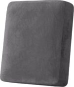 H.VERSAILTEX Velvet Stretch Couch Cushion Cover Plush Cushion Slipcover for Chai... - Image 2