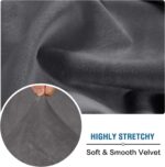 H.VERSAILTEX Velvet Stretch Couch Cushion Cover Plush Cushion Slipcover for Chai... - Image 6
