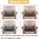 H.VERSAILTEX Velvet Stretch Couch Cushion Cover Plush Cushion Slipcover for Chai... - Image 7