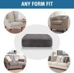 H.VERSAILTEX Velvet Stretch Couch Cushion Cover Plush Cushion Slipcover for Chai... - Image 8