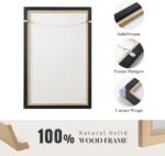 Extra Large Framed Brown Black Abstract Wall Art for Living Room, Oversized Mode... - Image 7
