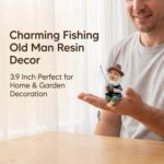 Mini Resin Fishing Statue, Funny Fisherboy Little Guy for Pond, Garden Flowerpot... - Image 3