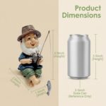 Mini Resin Fishing Statue, Funny Fisherboy Little Guy for Pond, Garden Flowerpot... - Image 7