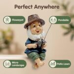 Mini Resin Fishing Statue, Funny Fisherboy Little Guy for Pond, Garden Flowerpot... - Image 8