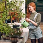 Quarut Plant Pots Set of 4 Pack 12 inch,Large Whiskey Barrel Planters with Drain... - Image 4
