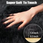 qulint 9x12 Area Rug for Living Room, Soft Fluffy Rug for Bedroom Shag Shaggy La... - Image 3