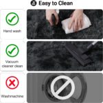 qulint 9x12 Area Rug for Living Room, Soft Fluffy Rug for Bedroom Shag Shaggy La... - Image 5