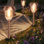 XMCOSY+ Solar Pathway Lights Outdoor - 6 Pack Solar Lights Outdoor Waterproof, 1... - Image 3