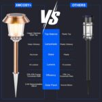 XMCOSY+ Solar Pathway Lights Outdoor - 6 Pack Solar Lights Outdoor Waterproof, 1... - Image 7