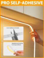 Lamomo COB LED Strip Lights Pro, 16.4Ft Warm White Dimmable Self-Adhesive Led Ro... - Image 6