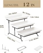 MALACASA 3 Tier Serving Trays for Party, Porcelain Serving Platters and Trays, 1... - Image 3