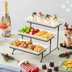 MALACASA 3 Tier Serving Trays for Party, Porcelain Serving Platters and Trays, 1... - Image 5