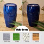 Glitzhome Ceramic Vase Outdoor Water Fountain Tall Patio Garden Water Fountain w... - Image 7