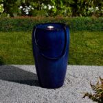 Glitzhome Ceramic Vase Outdoor Water Fountain Tall Patio Garden Water Fountain w... - Image 9