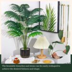 Der Rose 28" Fake Palm Tree Large Artificial Potted Plants Indoor for Home Porch... - Image 3