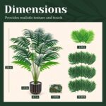Der Rose 28" Fake Palm Tree Large Artificial Potted Plants Indoor for Home Porch... - Image 4