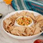 Mora Ceramic Chips and Dip Serving Tray: Large Divided Party Bowl Set for Chips ... - Image 5