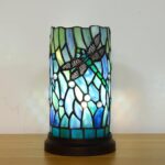 Tiffany Style Table Lamp for Bedroom Baroque Stained Glass Nightstand Bedside Ni... - Image 3