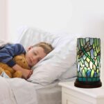 Tiffany Style Table Lamp for Bedroom Baroque Stained Glass Nightstand Bedside Ni... - Image 10