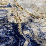 LUXE WEAVERS Marble Swirl Abstract Area Rug, Blue 8x10 - Image 4
