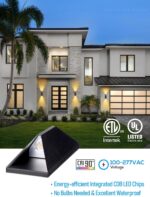 LEONLITE Dimmable LED Up Down Wall Light, 100-277V, CRI 90+, IP65 Waterproof, 10... - Image 5