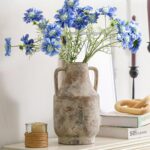 Mitt&Ditt Ceramic Flower Vase with Handles, 11 inch Tall Vase for Centerpieces, ... - Image 5