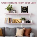 BAYKA Wall Shelves for Bedroom Decor, Pink Floating Wall Shelf for Living Room K... - Image 3